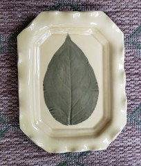 Celadon Marigold Rectangle Leaf Tray (LL)