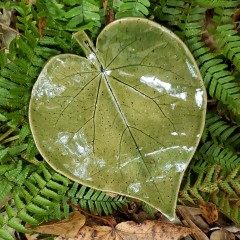 Redbud Leaf Ceramic Tray