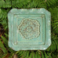 Textured Turquoise SB Square Tray