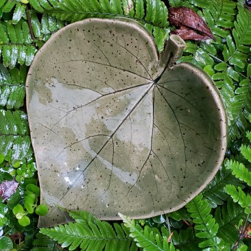 Redbud Leaf Ceramic Tray