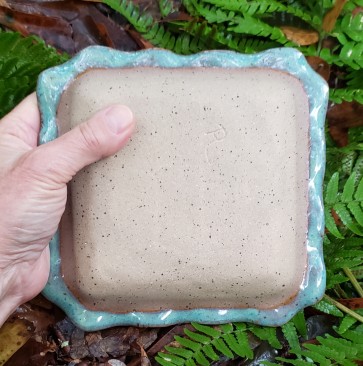Textured Turquoise SB Square Tray